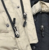 Áo khoác phao parka Zara dáng dài dư xịn 2 màu đen, xanh rêu