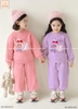 Bộ nỉ dài tay da cá Baby Three Jam&jenny 2 màu hồng, tím