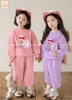 Bộ nỉ dài tay da cá Baby Three Jam&jenny 2 màu hồng, tím