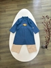 Áo dài bé trai linen thêu hình Ô tô 3 màu
