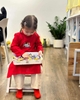 Áo dài bé trai linen thêu hình Ô tô 3 màu