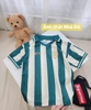 Áo phông cộc tay bóng đá H&M phối sọc xanh lá be