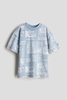 Áo phông cộc tay H&M mẫu Mickey xanh nhạt