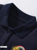 Váy cotton Polo Little Maven cộc tay 2 màu hồng và xanh than