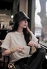 Mũ bucket phối da 6 màu cho nữ