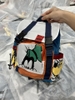 Balo Zara mẫu Mickey Goofy phối xanh cam