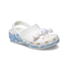 Dép sục crocs Cinnamoroll màu TRẮNG XANH cho bé