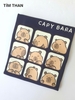 Áo phông cotton Capybara Beemon cộc tay 2 màu xanh và trắng