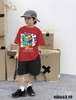 Bộ cộc tay Snoopy Rubik Nabi áo ĐỎ quần short đen