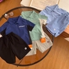 Bộ polo lacoste thể thao cộc tay Happyniuniu 3 màu xanh dương, navy, xanh ngọc