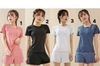 Bộ tập cộc tay thể thao vải lưới Freely 4 màu Hồng, Đen, Trắng, Xanh