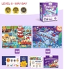 Ghép hình Mideer Puzzles LEVEL UP 2in1 MÁY BAY và MAGIC BOOK