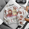 Bộ nỉ da cá dài tay thu đông hãng Hiunkids mẫu Labubu, Minions