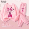 Bộ nỉ bé gái hãng Disney màu hồng mẫu Mèo Marie, lâu đài