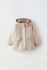 Áo khoác Zara baby raincoat có mũ lót lông 2 màu