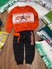 Bộ cotton nỉ dài tay Jordan quần jogger túi hộp 8 màu