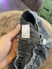 Quần sooc jean lửng Zara túi hộp bé trai dây rút 2 màu xanh, đen