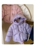 Áo phao có mũ tone pastel 3 màu hồng, tím, trắng