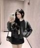 Áo khoác cardigan Zara len xám lông chuột