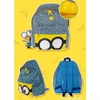 Balo Minion size 40,5x31x21cm màu xanh vàng