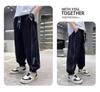 Quần nỉ jogger dòng nhỡ 2 màu xám, đen cho bé trai