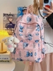 Balo vải dù Stitch 30x40x13cm 4 màu