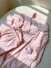 Bộ ngủ pyjama Hello Kitty caro hồng phấn
