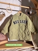 Áo khoác bomber trần bông BELLKEN xanh rêu