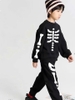 Bộ nỉ dài tay xương đen HALLOWEEN hãng Elaine
