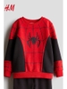 Bộ nỉ bông H&M người nhện Spiderman đỏ phối đen