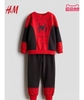Bộ nỉ bông H&M người nhện Spiderman đỏ phối đen