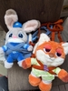 Túi đeo chéo gấu bông Zootopia 2 mẫu Thỏ xanh Judy và Cáo cam Nick