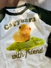 Bộ Jam&Jenny hình Capybara raglan trắng xanh
