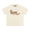 Áo phông cộc tay Gucci 10 mẫu màu be hình động vật