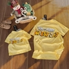 Áo phông size MẸ Tom Jerry Cheese Day màu vàng