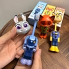 Set 3 bàn chải Zootopia có nắp cáo cam, báo vàng, thỏ tím