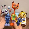 Set 3 bàn chải Zootopia có nắp cáo cam, báo vàng, thỏ tím