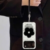 Combo 3 món ốp case hoa chấm bi (ốp + charm+ dây)