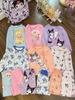 Bộ cotton dài tay hãng H&M 6 mẫu Kuromi và Labubu thu đông 2024