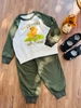 Bộ Jam&Jenny hình Capybara raglan trắng xanh