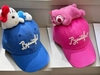 Mũ lưỡi trai gắn gấu bông hoạt hình các màu Hello Kitty, Twinkle, Pooh, Minnie