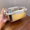 Set 2 hộp inox 1800ml có nắp đựng thực phẩm