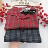 Set 2 bộ ngủ dài tay đỏ, xanh cho bé