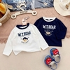 Set 3 áo cottn dài tay thêu đáp hình gấu W.T.BEAR