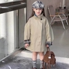 Áo khoác kaki style Hàn ống tay phối caro