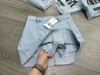 Chân váy jean denim Zara dáng chữ A dọc gân