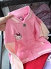 Áo khoác bomber nỉ bông Hello Kitty hồng