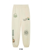 Quần jogger Teenie Weenie nỉ bông màu trắng Get Lucky With You