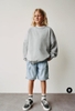 Quần sooc jean lửng Zara túi hộp bé trai dây rút 2 màu xanh, đen