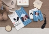 Set 2 bộ cotton dài tay puppy BCD KIDS tông xanh, trắng